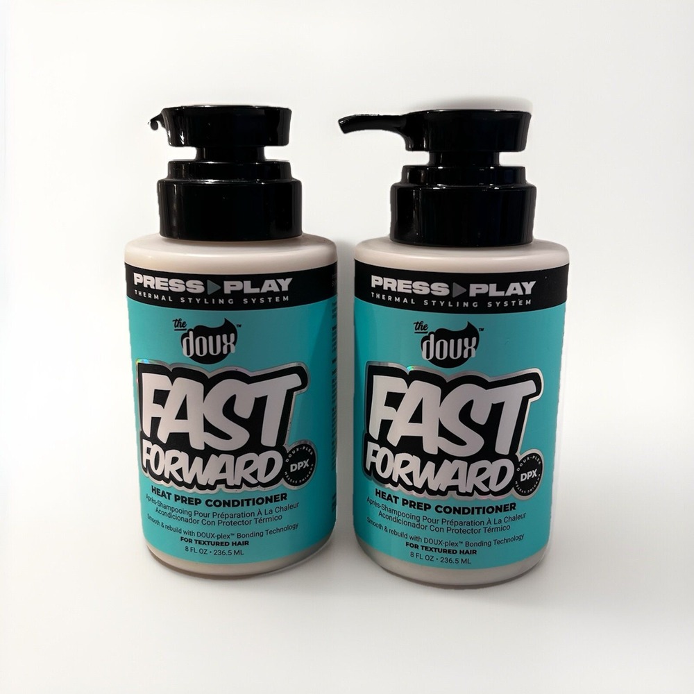 The Doux Fast‎ Forward Heat Prep Conditioner Smooth & Rebuild LOT OF 2- 8 fl oz